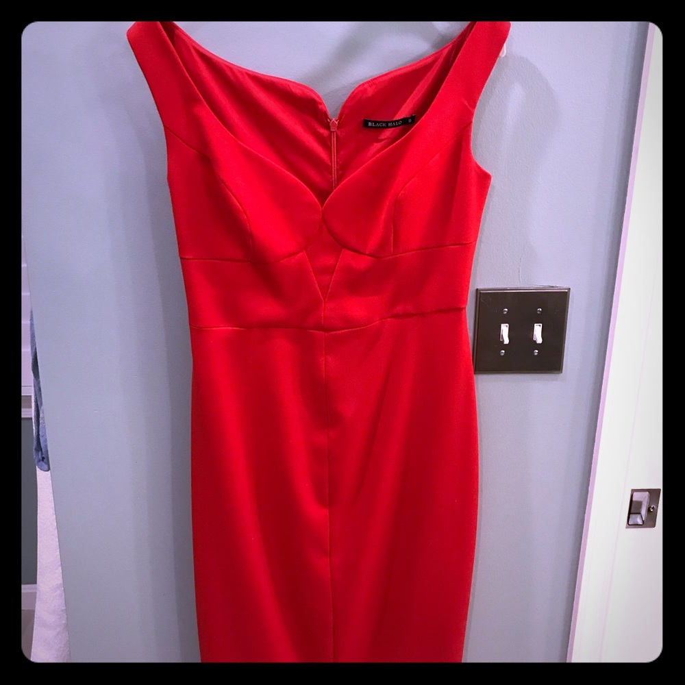 Red size 8 Black Halo dress